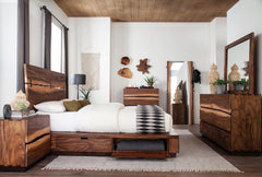 Winslow Brown Eastern King Storage Bed - MyWaynesHome #