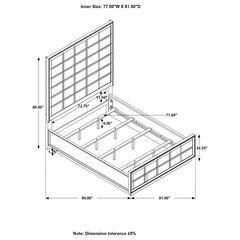 Durango Grey Eastern King Bed - MyWaynesHome #