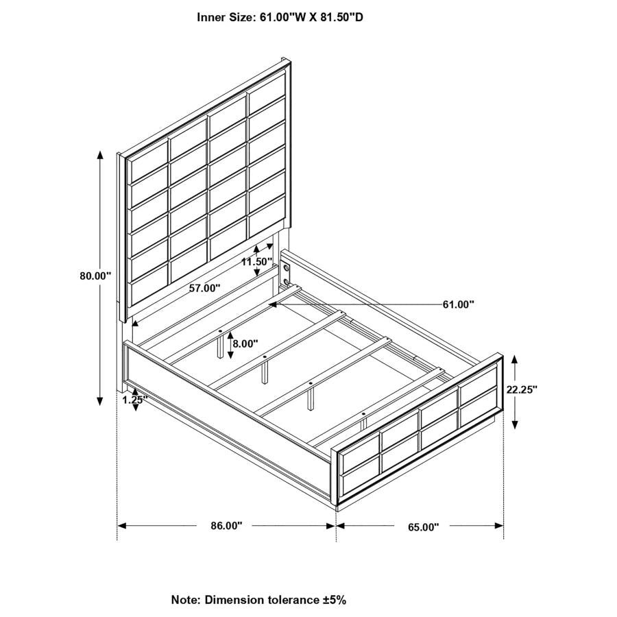 Durango Grey Queen Bed - MyWaynesHome #
