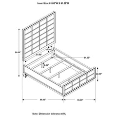Durango Grey Queen Bed - MyWaynesHome #