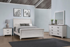 Stillwood Grey California King Bed 4 Pc Set - MyWaynesHome #