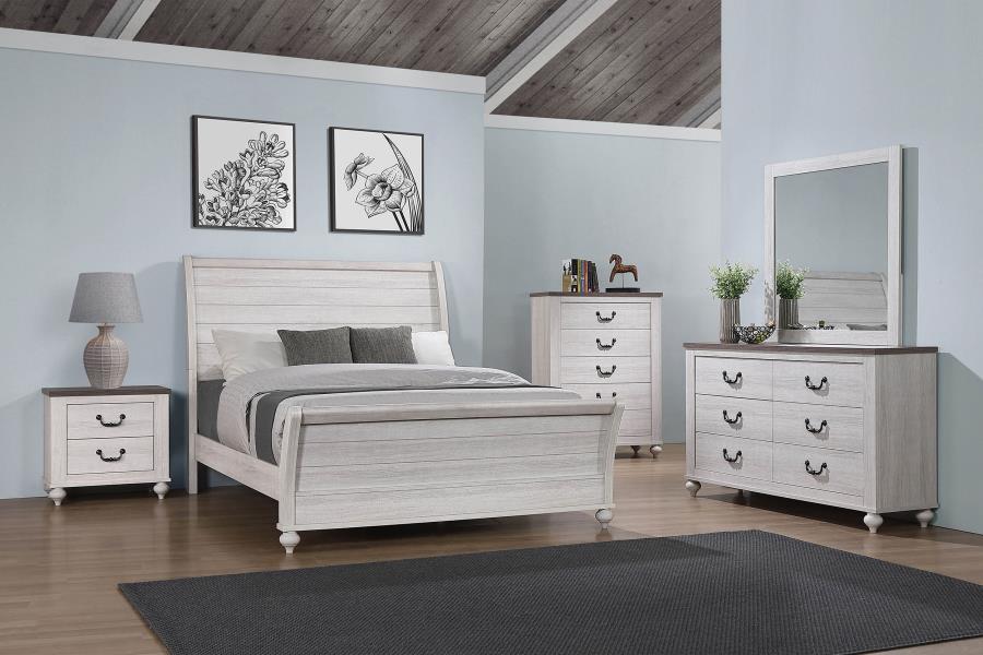 Stillwood Grey California King Bed 5 Pc Set - MyWaynesHome #