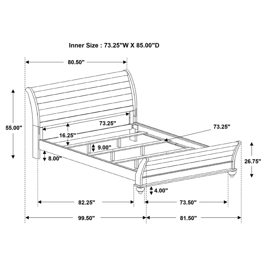 Stillwood Grey California King Bed - MyWaynesHome #