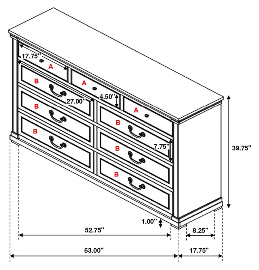 Hillcrest Ivory Dresser - MyWaynesHome #