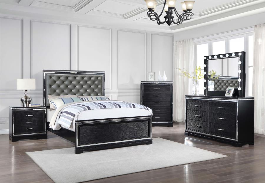 Cappola Black Eastern King Bed - MyWaynesHome #