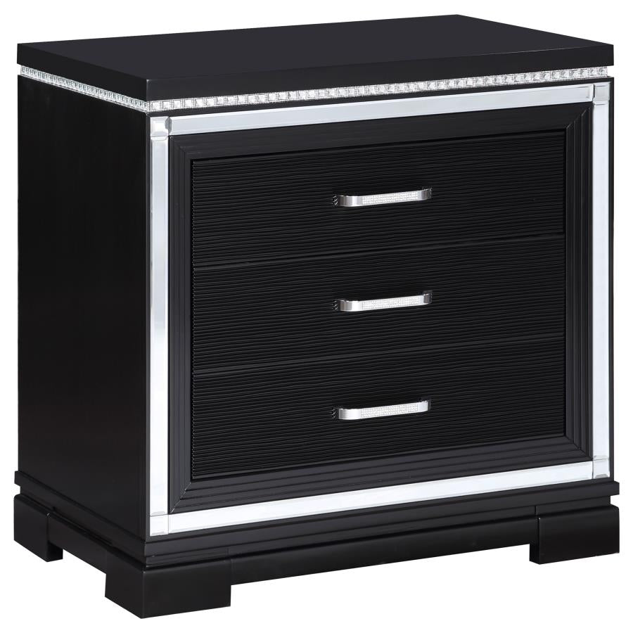 Cappola Black California King Bed 4 Pc Set - MyWaynesHome #