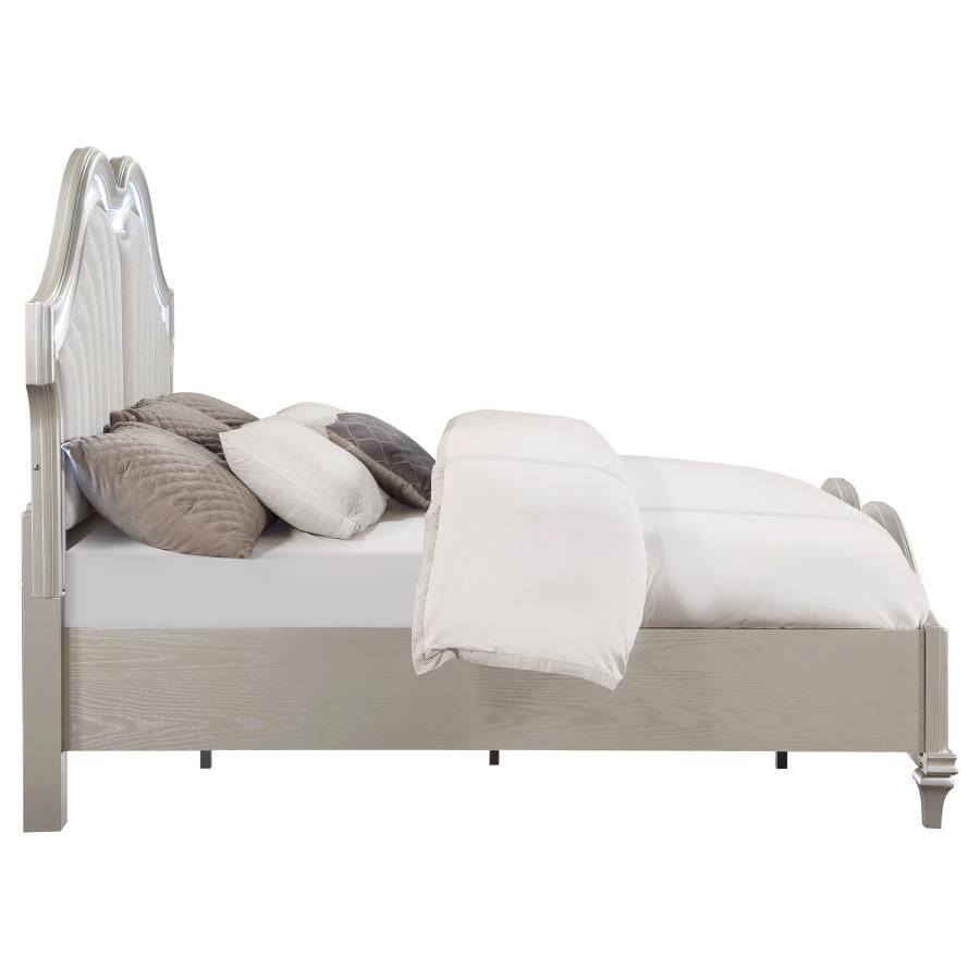 Evangeline Silver California King Bed - MyWaynesHome #