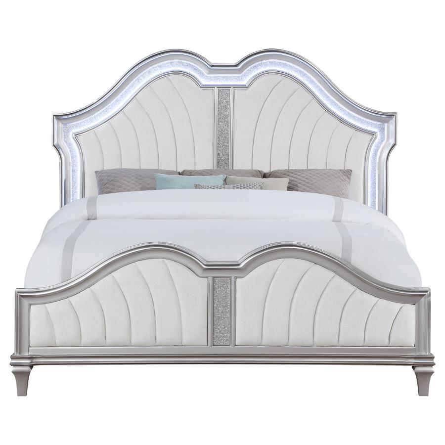 Evangeline Silver Queen Bed - MyWaynesHome #