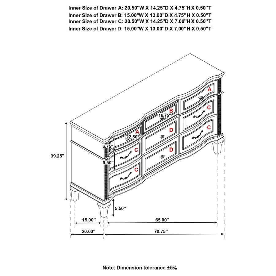 Evangeline Silver Dresser - MyWaynesHome #