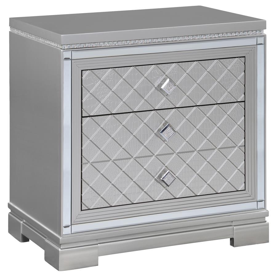 Eleanor Silver Eastern King Bed 5 Pc Set - MyWaynesHome #