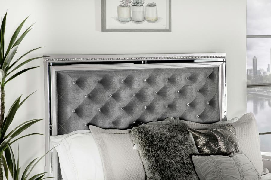Eleanor Silver Queen Bed - MyWaynesHome #