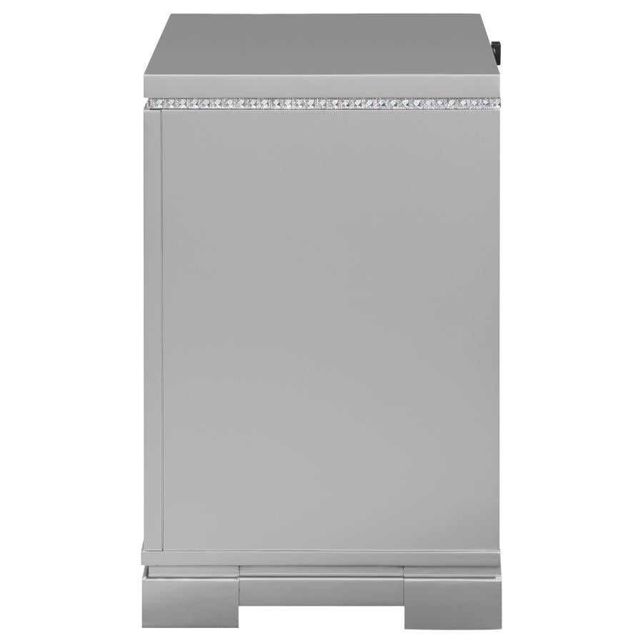 Eleanor Silver Nightstand - MyWaynesHome #