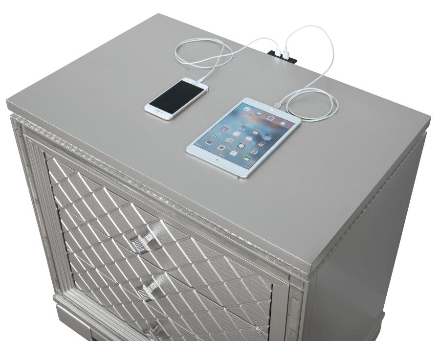 Eleanor Silver Nightstand - MyWaynesHome #