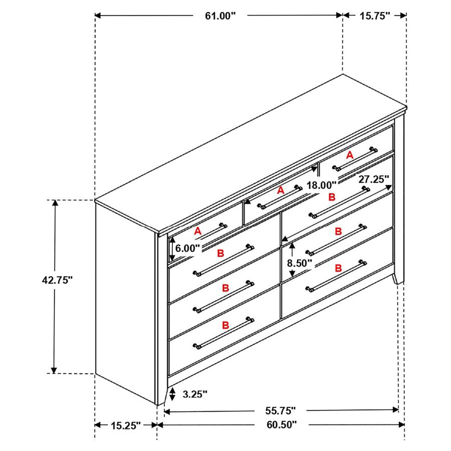 Ridgedale Brown Dresser - MyWaynesHome #