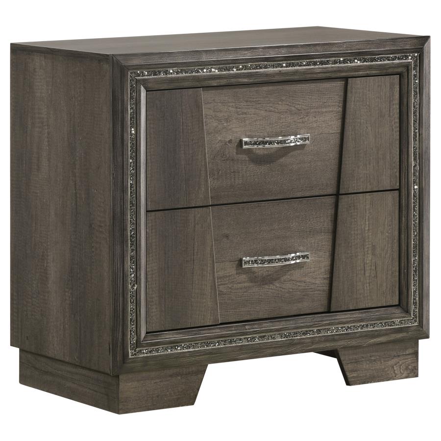 Janine Grey Eastern King Bed 4 Pc Set - MyWaynesHome #