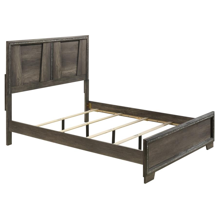 Janine Grey Eastern King Bed 5 Pc Set - MyWaynesHome #