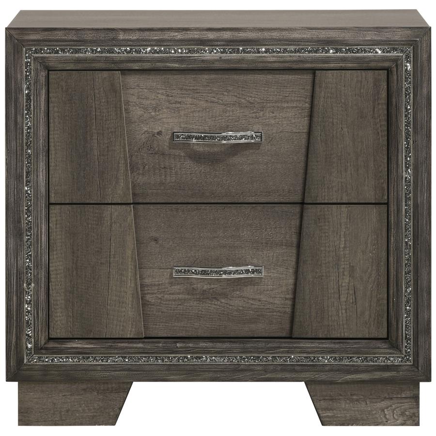 Janine Grey Queen Bed 4 Pc Set - MyWaynesHome #