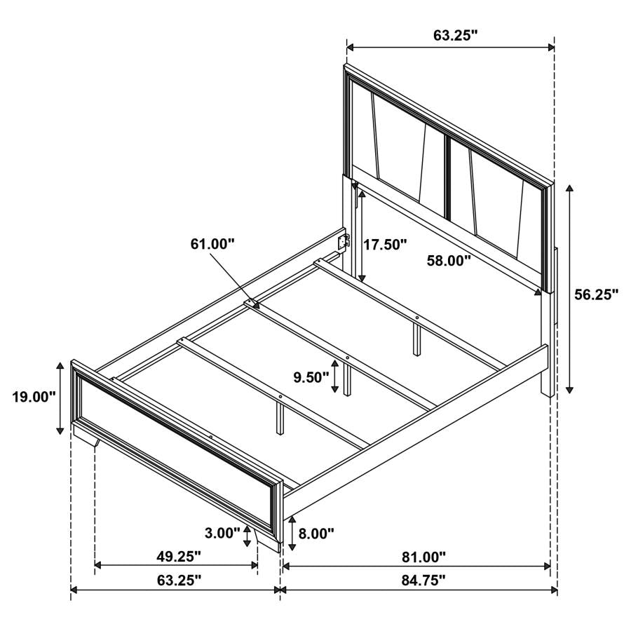 Janine Grey Queen Bed - MyWaynesHome #