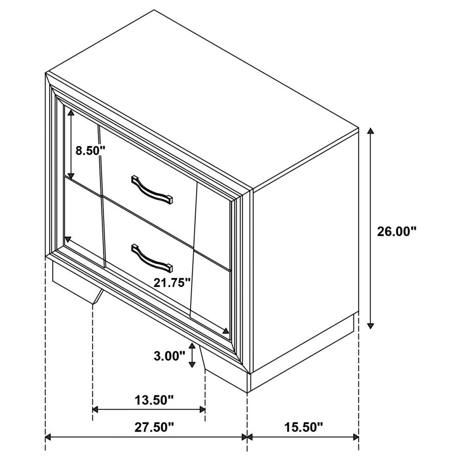 Janine Grey Nightstand - MyWaynesHome #