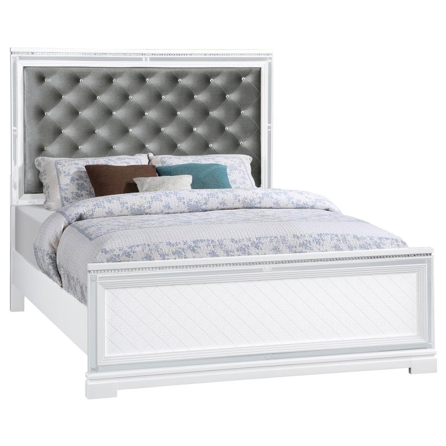 Eleanor White Eastern King Bed - MyWaynesHome #