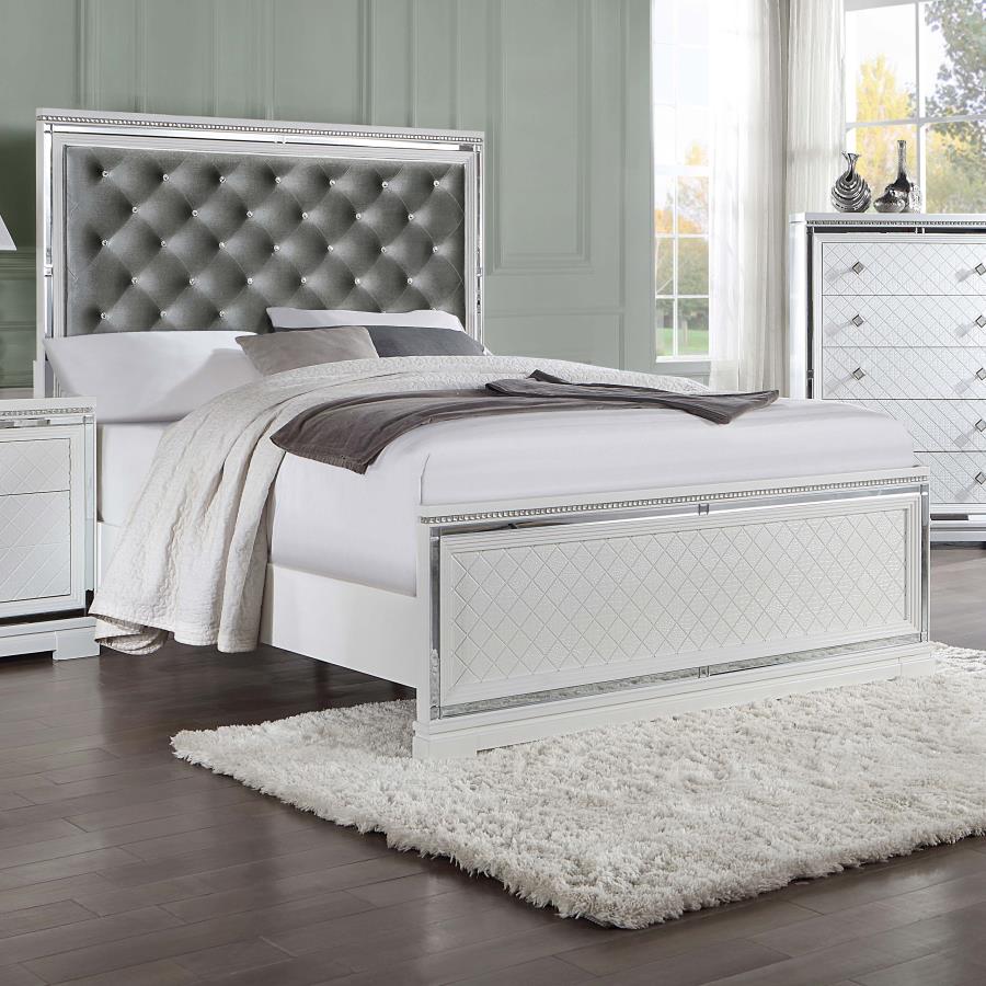 Eleanor White Queen Bed - MyWaynesHome #
