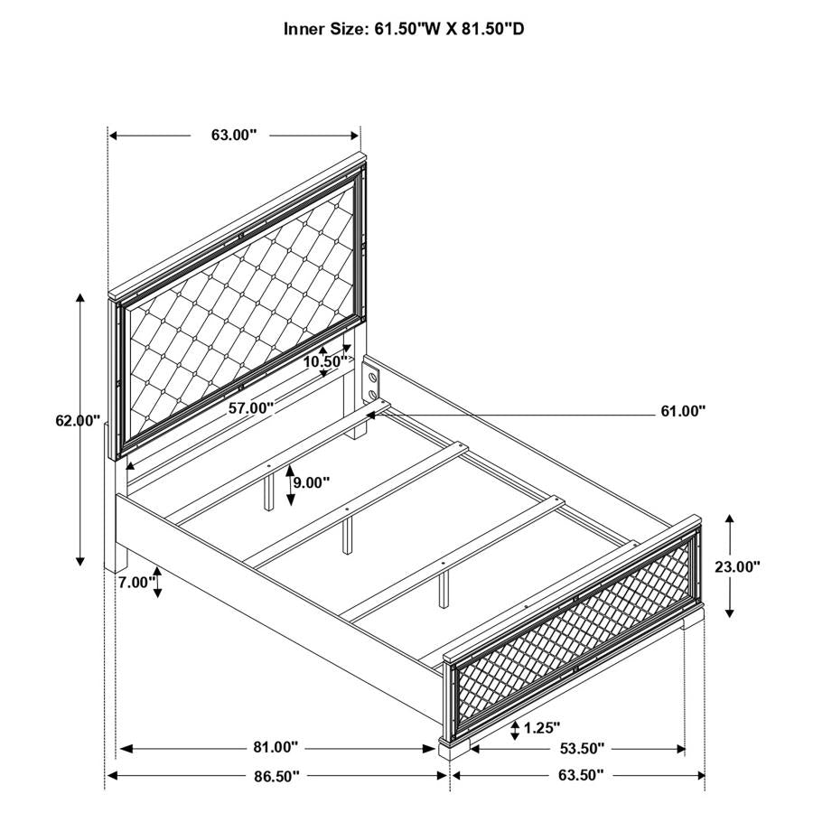 Eleanor White Queen Bed - MyWaynesHome #