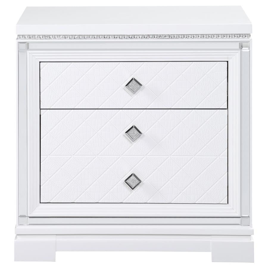 Eleanor White Nightstand - MyWaynesHome #