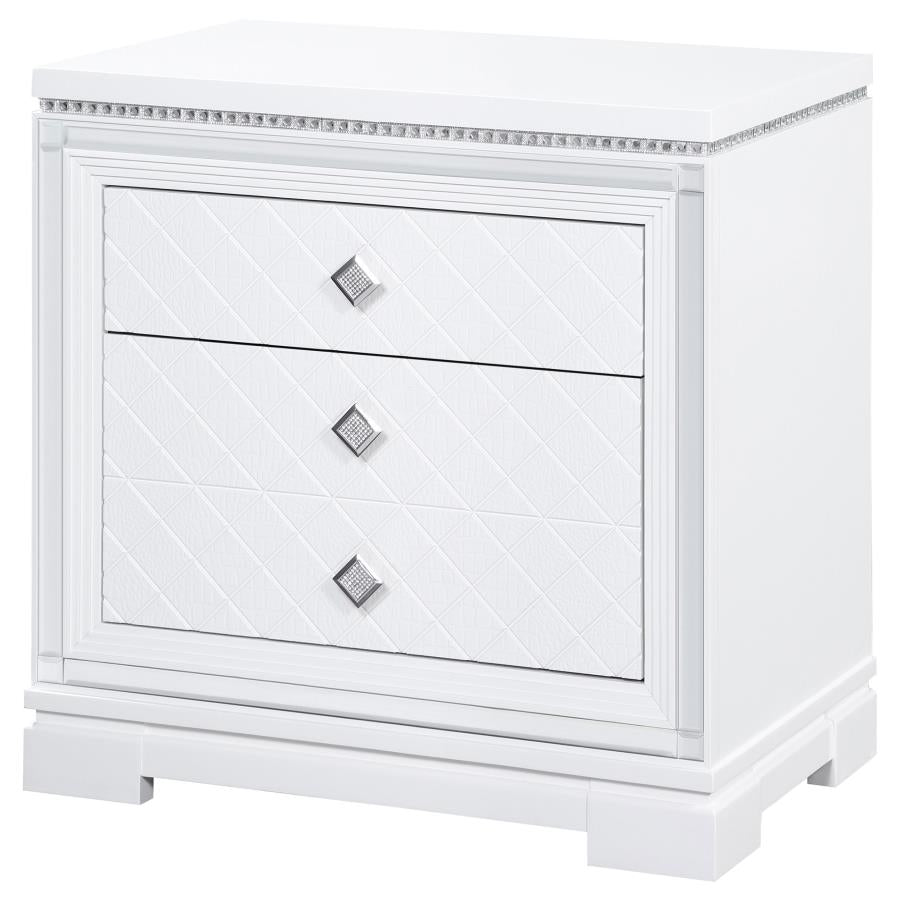 Eleanor White Nightstand - MyWaynesHome #