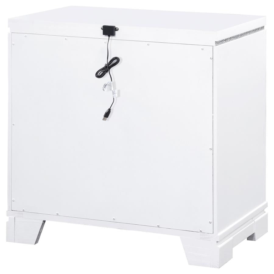 Eleanor White Nightstand - MyWaynesHome #