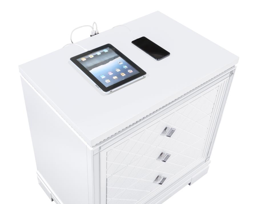 Eleanor White Nightstand - MyWaynesHome #