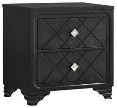 Penelope Black Queen Bed 5 Pc Set - MyWaynesHome #