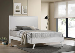 Janelle White Eastern King Bed - MyWaynesHome #