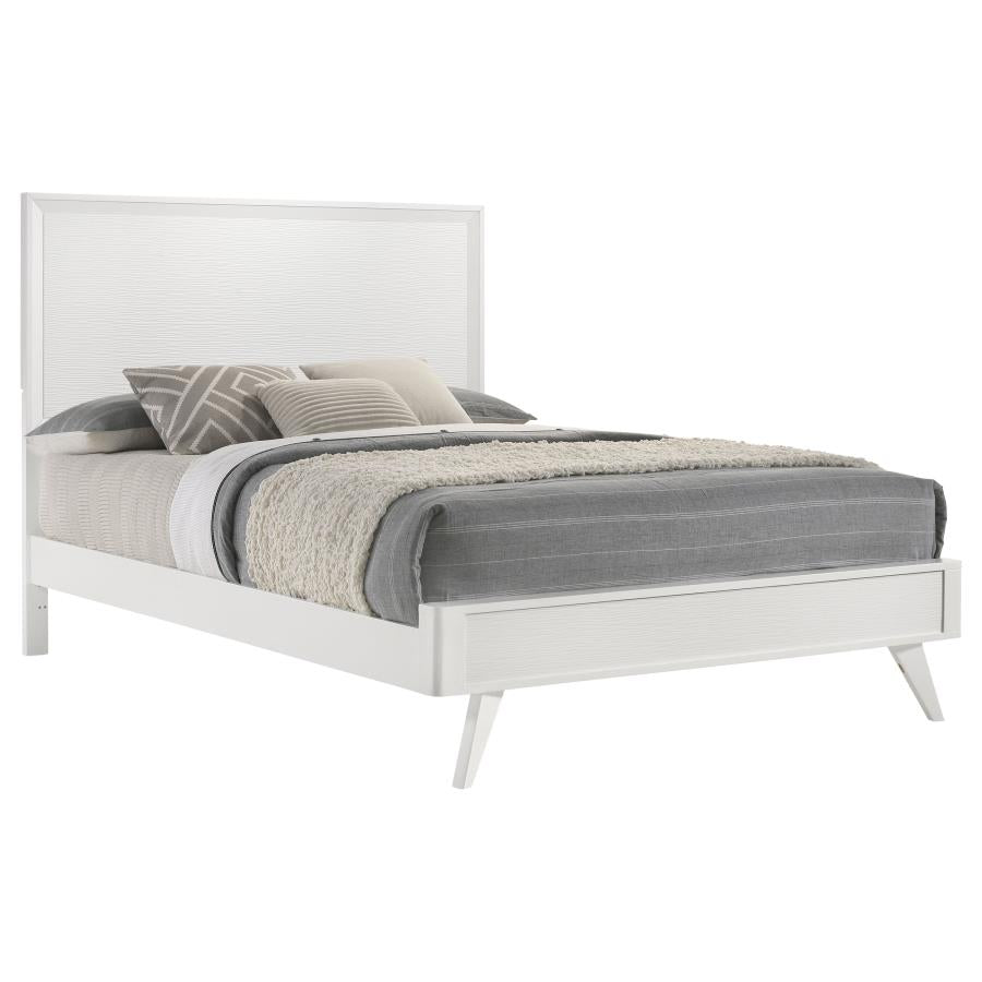 Janelle White Eastern King Bed - MyWaynesHome #