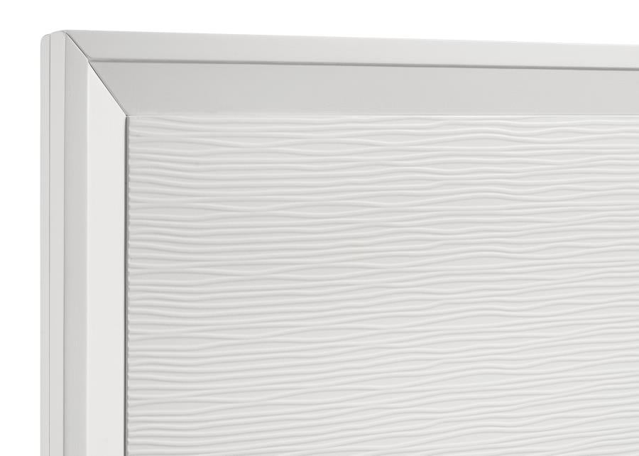 Janelle White Eastern King Bed - MyWaynesHome #