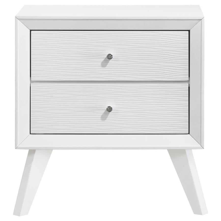 Janelle White California King Bed 4 Pc Set - MyWaynesHome #