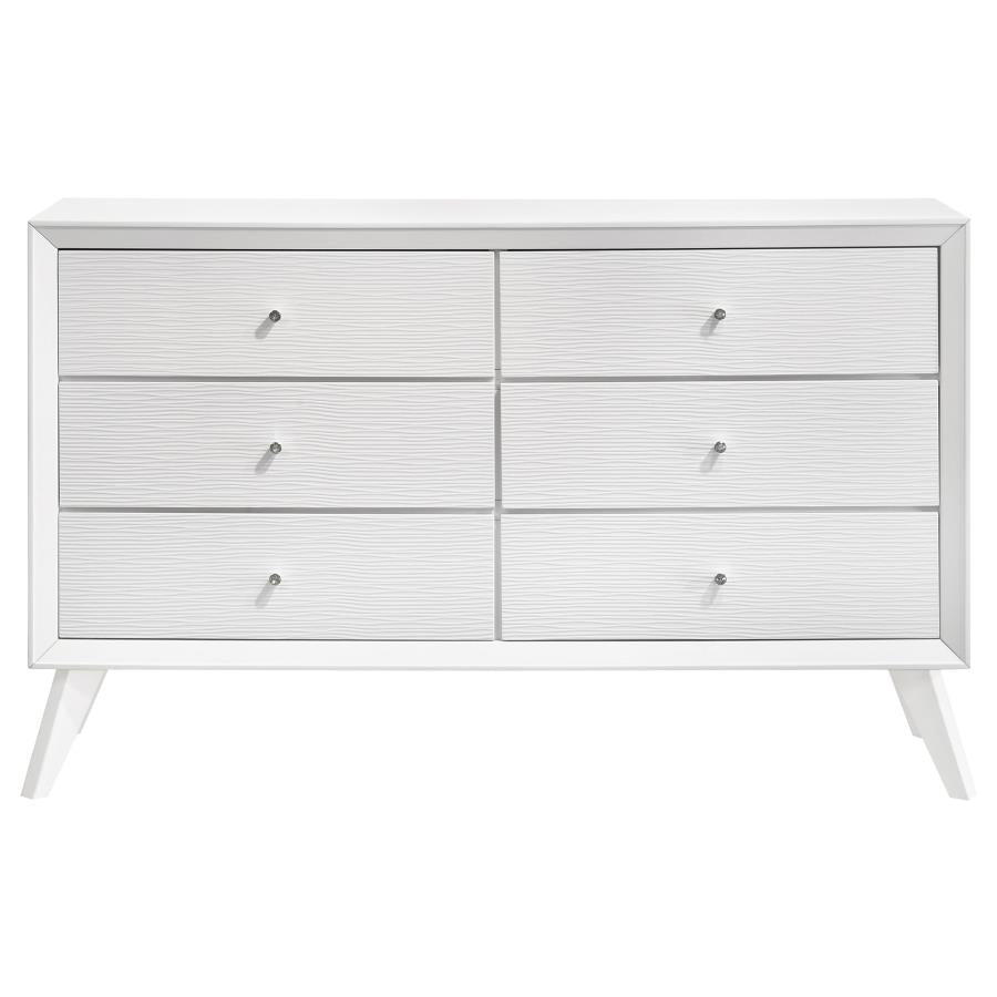 Janelle White Queen Bed 4 Pc Set - MyWaynesHome #