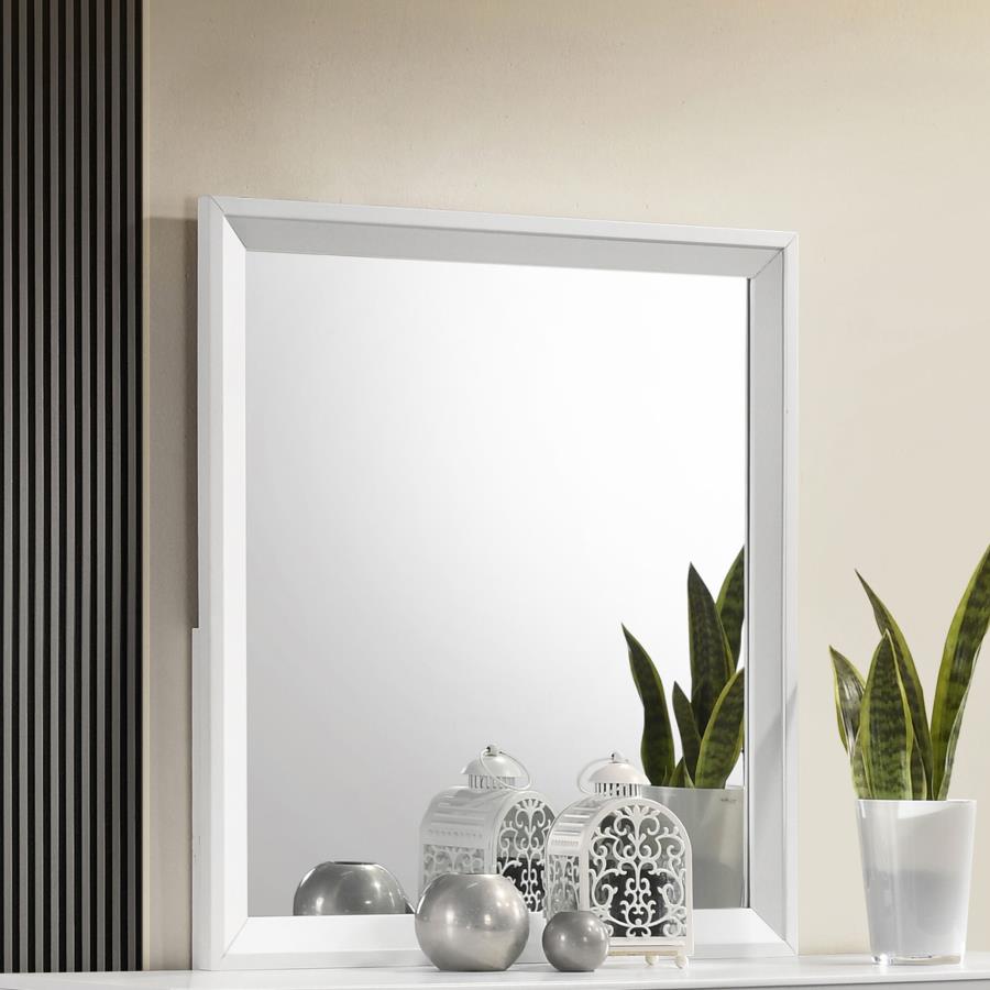 Janelle White Dresser Mirror - MyWaynesHome #