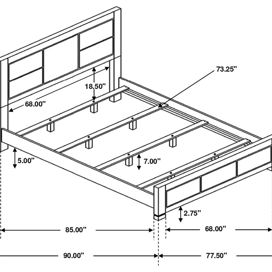 Lorenzo Grey California King Bed - MyWaynesHome #