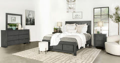 Lorenzo Grey Queen Bed 4 Pc Set - MyWaynesHome #
