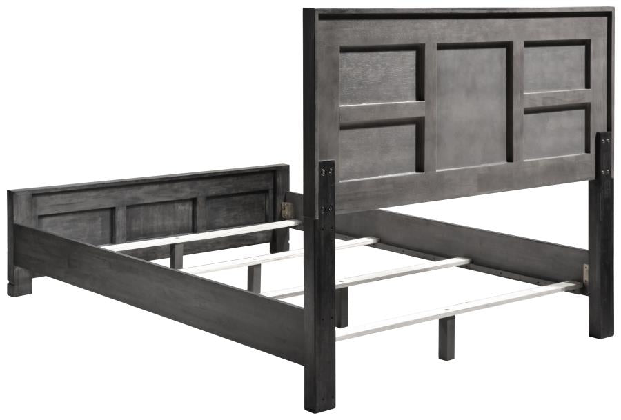 Lorenzo Grey Queen Bed 5 Pc Set - MyWaynesHome #