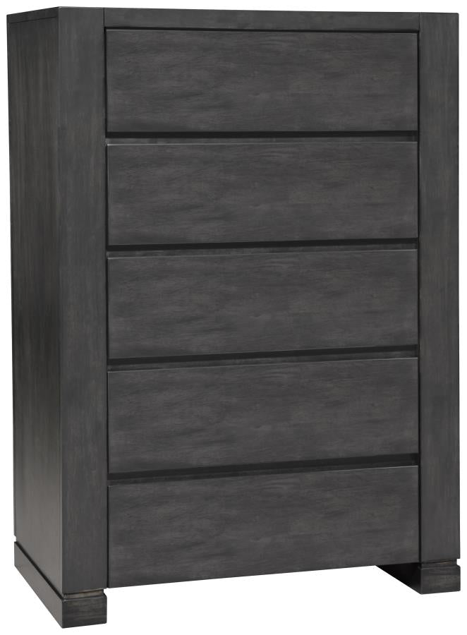 Lorenzo Grey Queen Bed 5 Pc Set - MyWaynesHome #