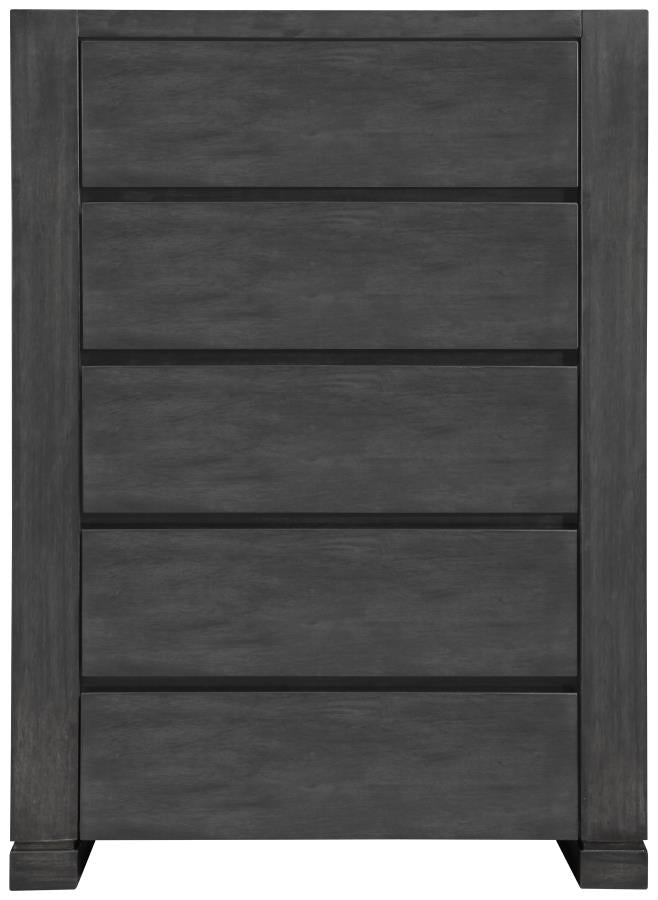 Lorenzo Grey Queen Bed 5 Pc Set - MyWaynesHome #