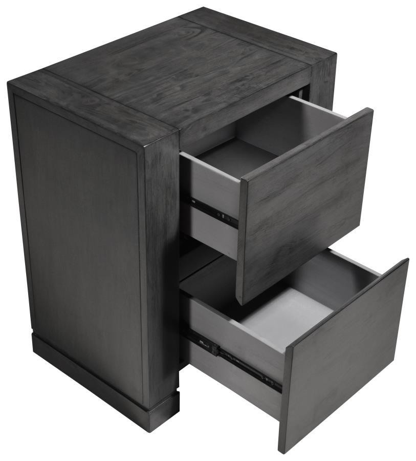 Lorenzo Grey Nightstand - MyWaynesHome #
