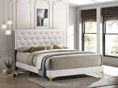 Kendall White Eastern King Bed - MyWaynesHome #