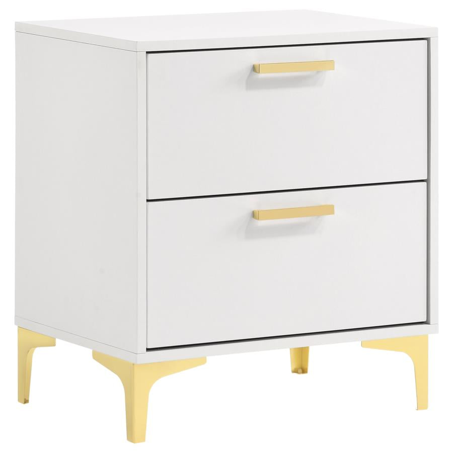 Kendall White Queen Bed 4 Pc Set - MyWaynesHome #