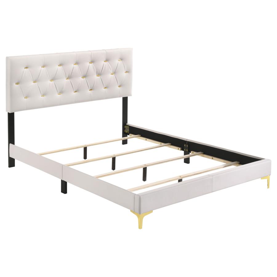 Kendall White Queen Bed - MyWaynesHome #