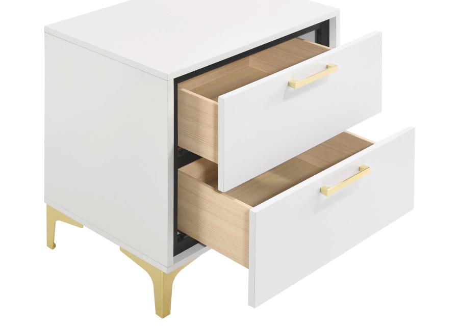 Kendall White Nightstand - MyWaynesHome #