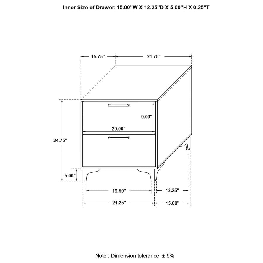 Kendall White Nightstand - MyWaynesHome #