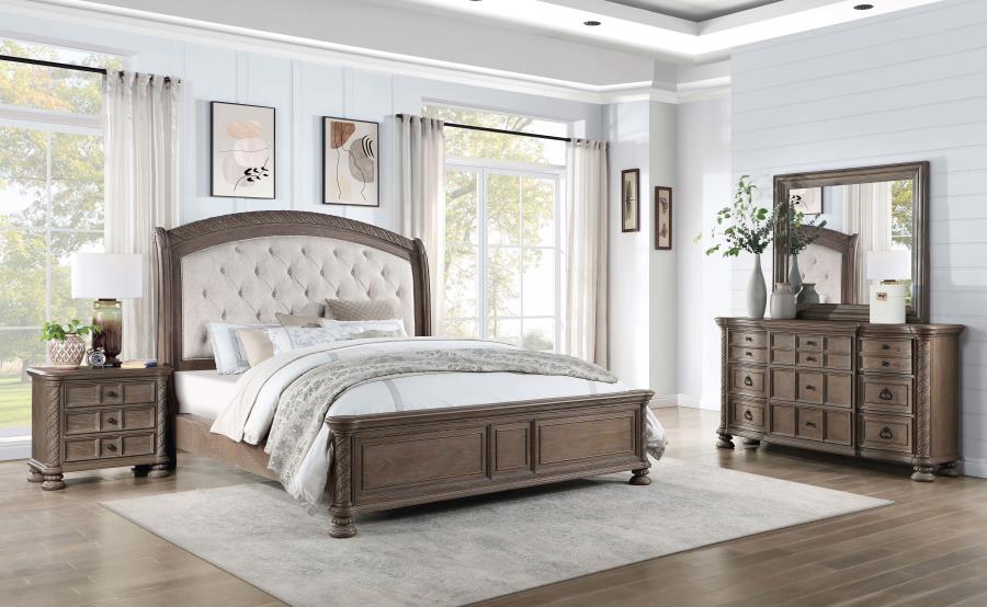 Emmett Brown California King Bed 4 Pc Set - MyWaynesHome #