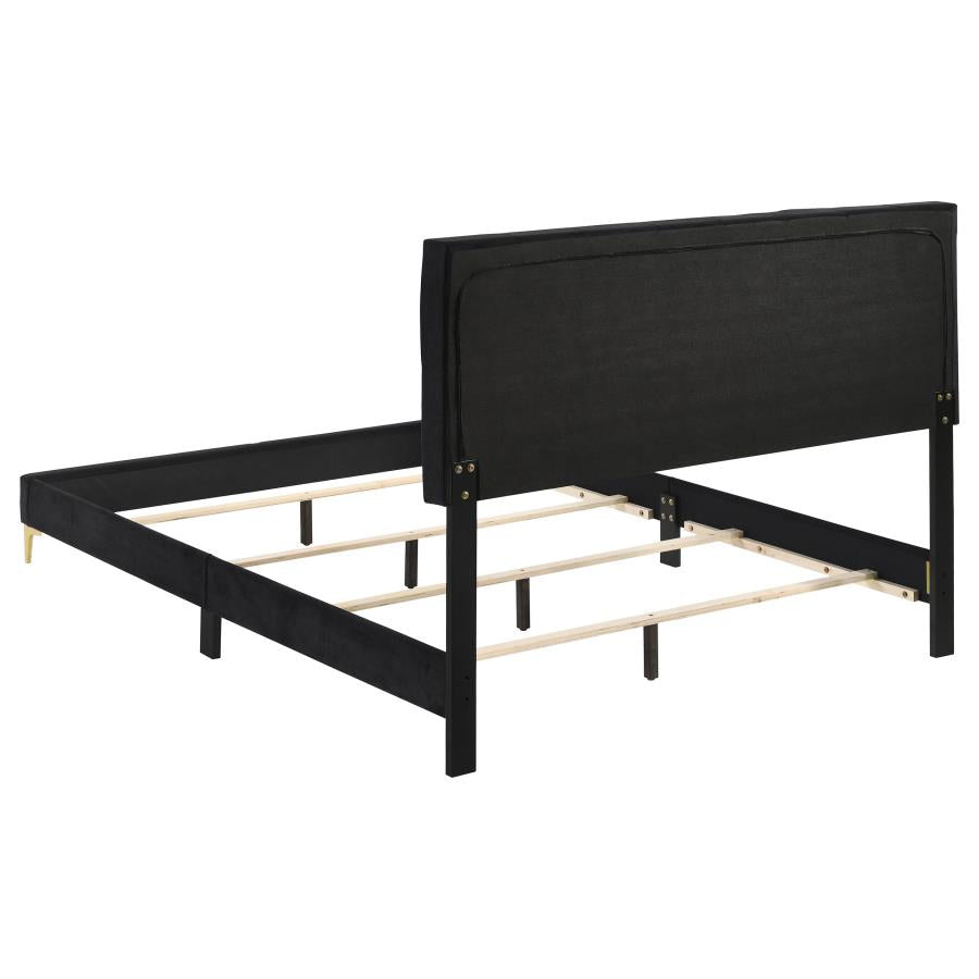 Kendall Black California King Bed 4 Pc Set - MyWaynesHome #